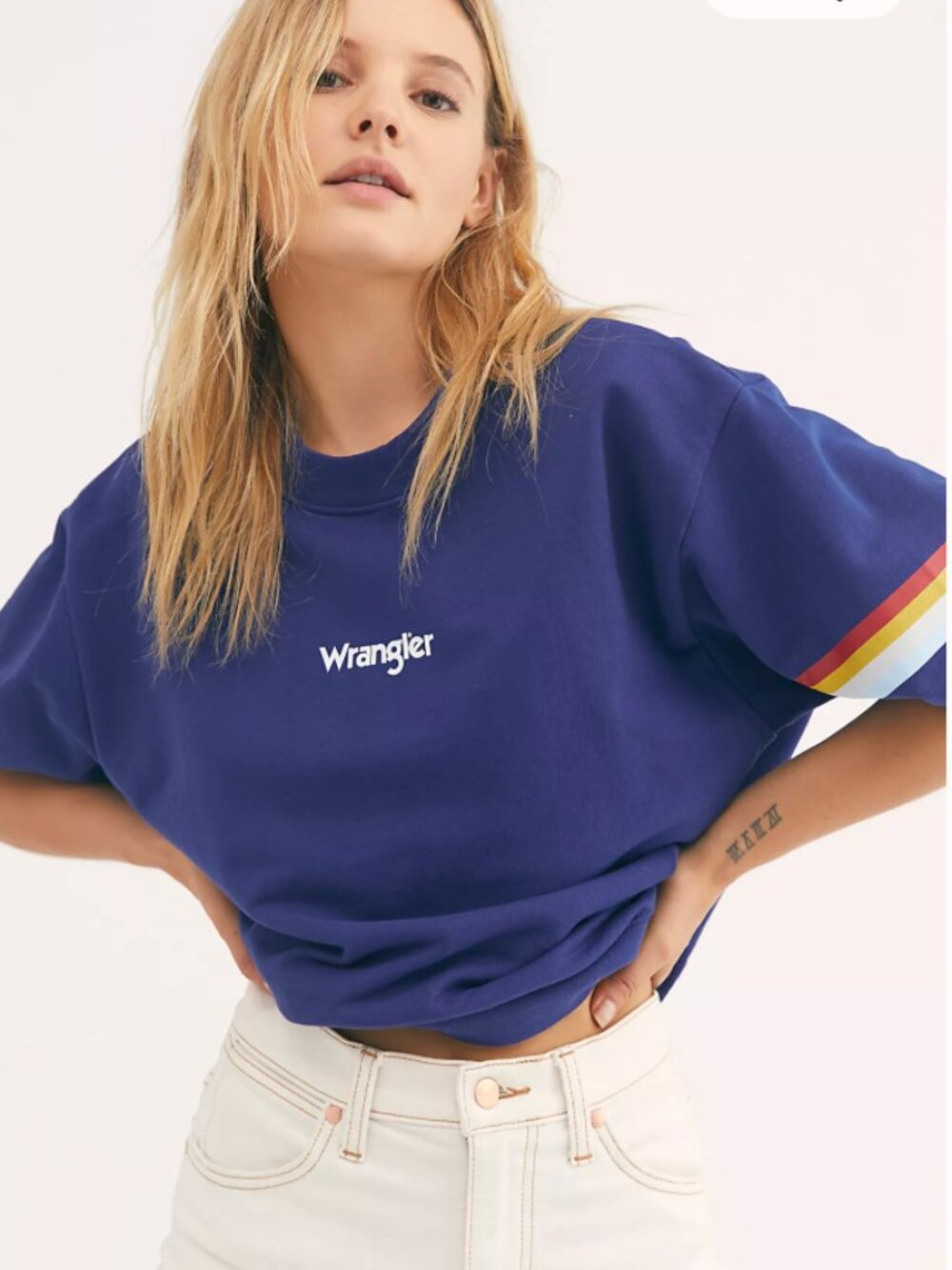 Free People x Wrangler 80s Retro Sweatshirt | Size XS